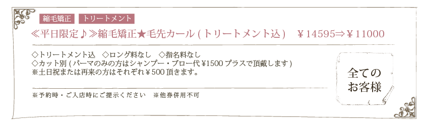 宮前区の美容室var-y,ヴェアリ,お得なクーポン,割引,カット割引,10%OFF